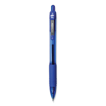 Zebra® Z-grip Ballpoint Pen, Retractable, Medium 0.7 Mm, Blue Ink, Blue Tinted Barrel, Dozen freeshipping - TVN Wholesale